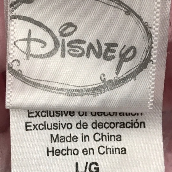 Disney Pink Tinkerbell Fuzzy Soft Fleece Zip L - Picture 7 of 7